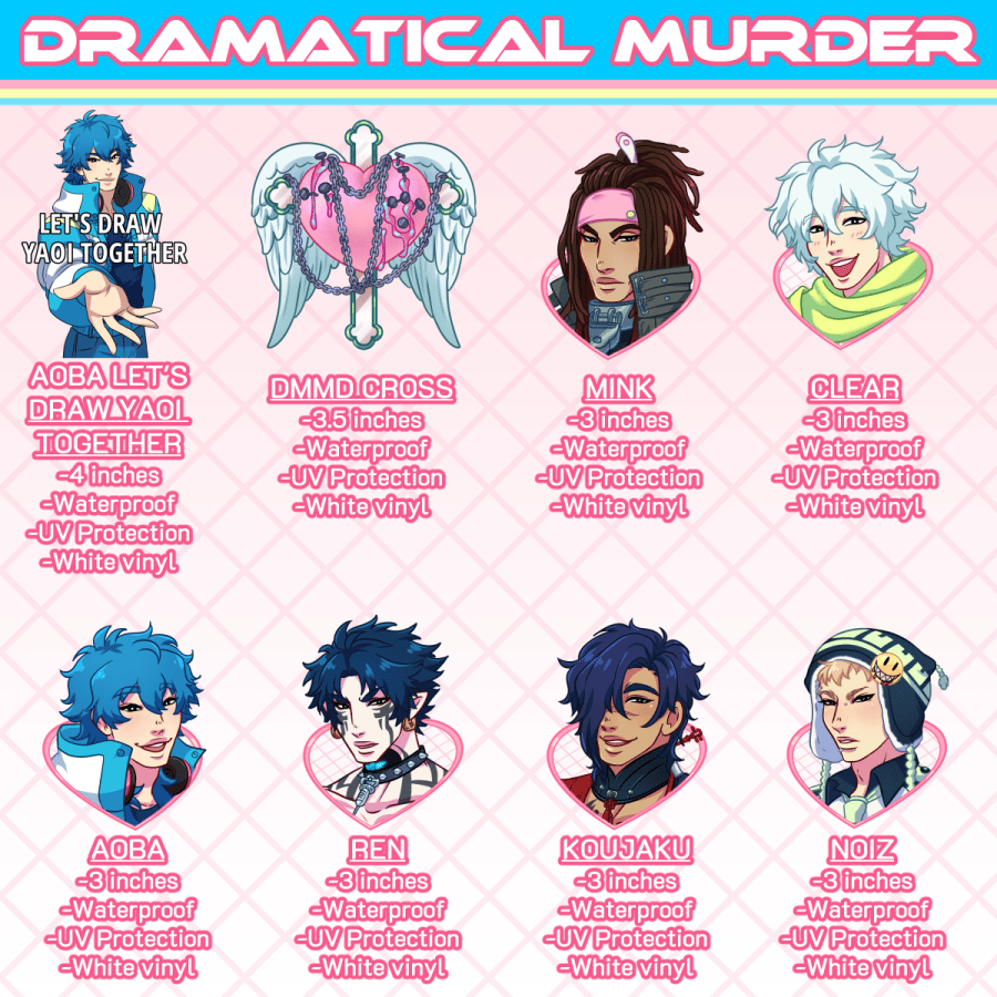 Dramatical Murder (Stickers) | Lemon Boba